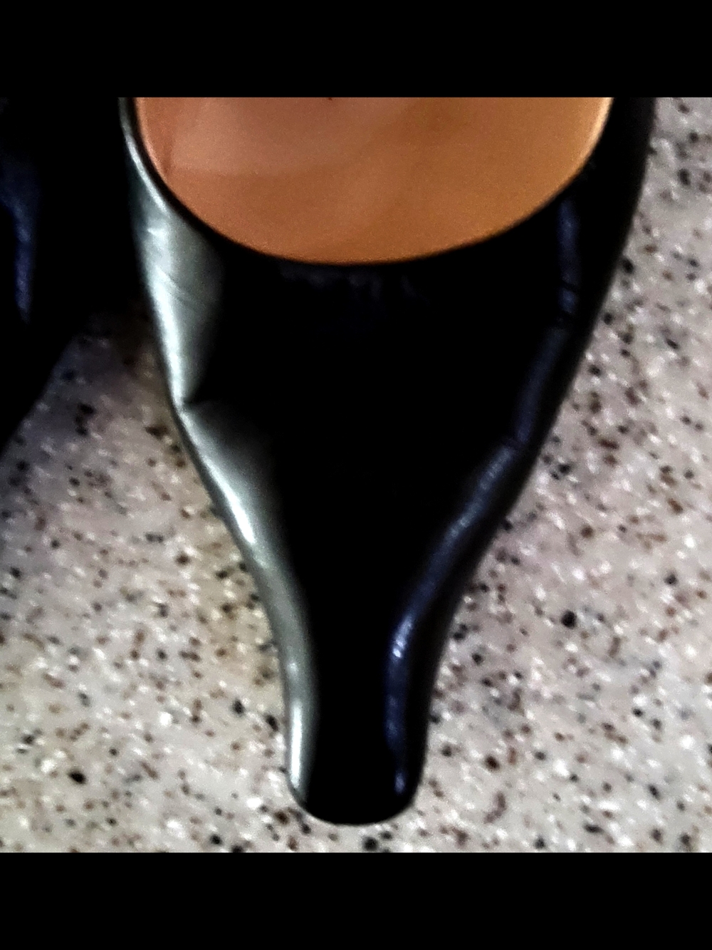 Prada Black Leather Pointed Slingback Heels - Picture 5 of 12